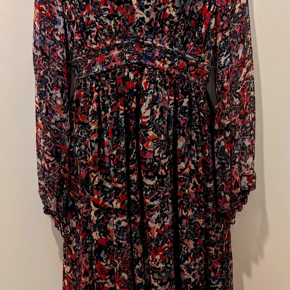 Iro Floral Maxi Dress 100% Silk